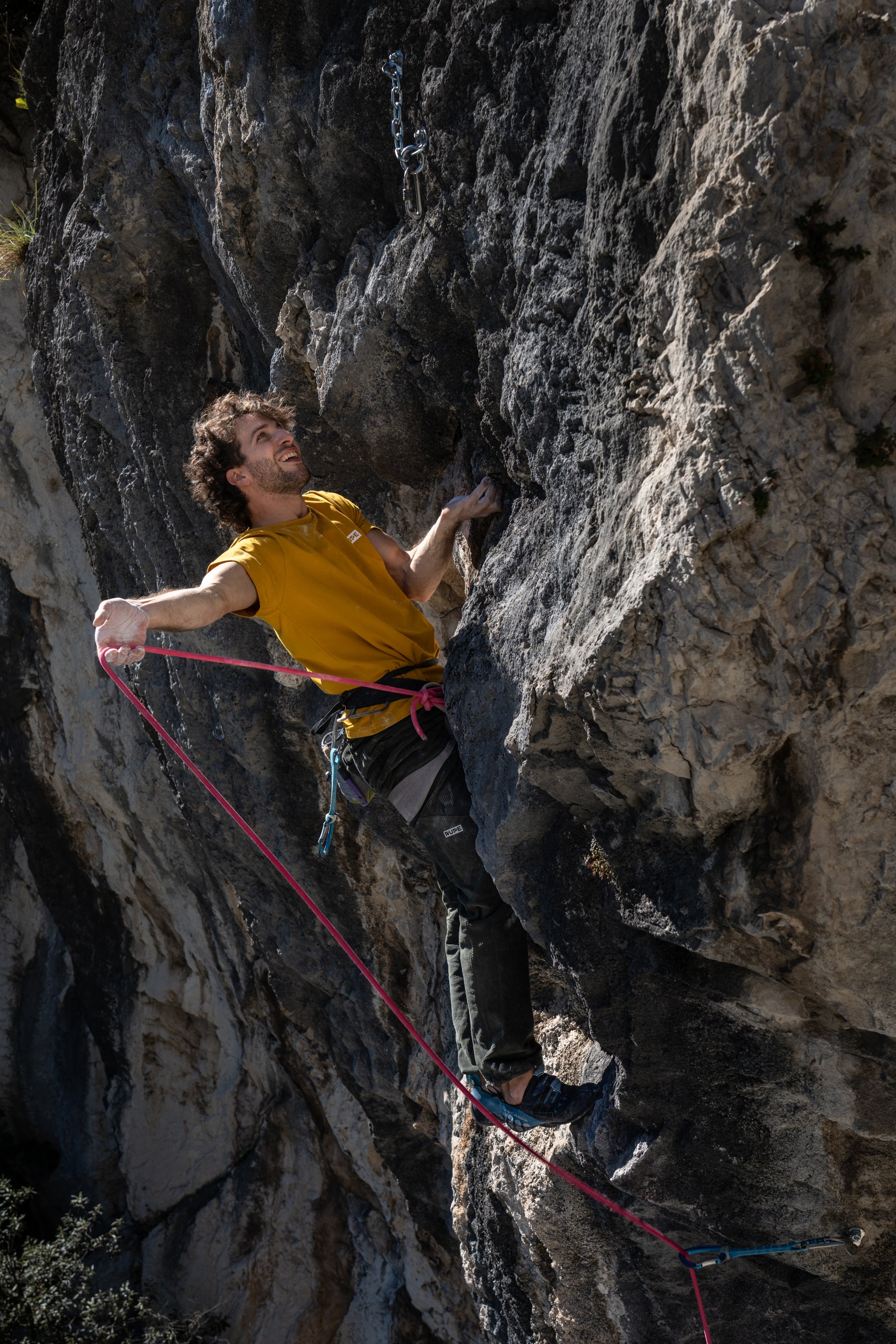 T-Shirt in cotone da uomo - Mustard