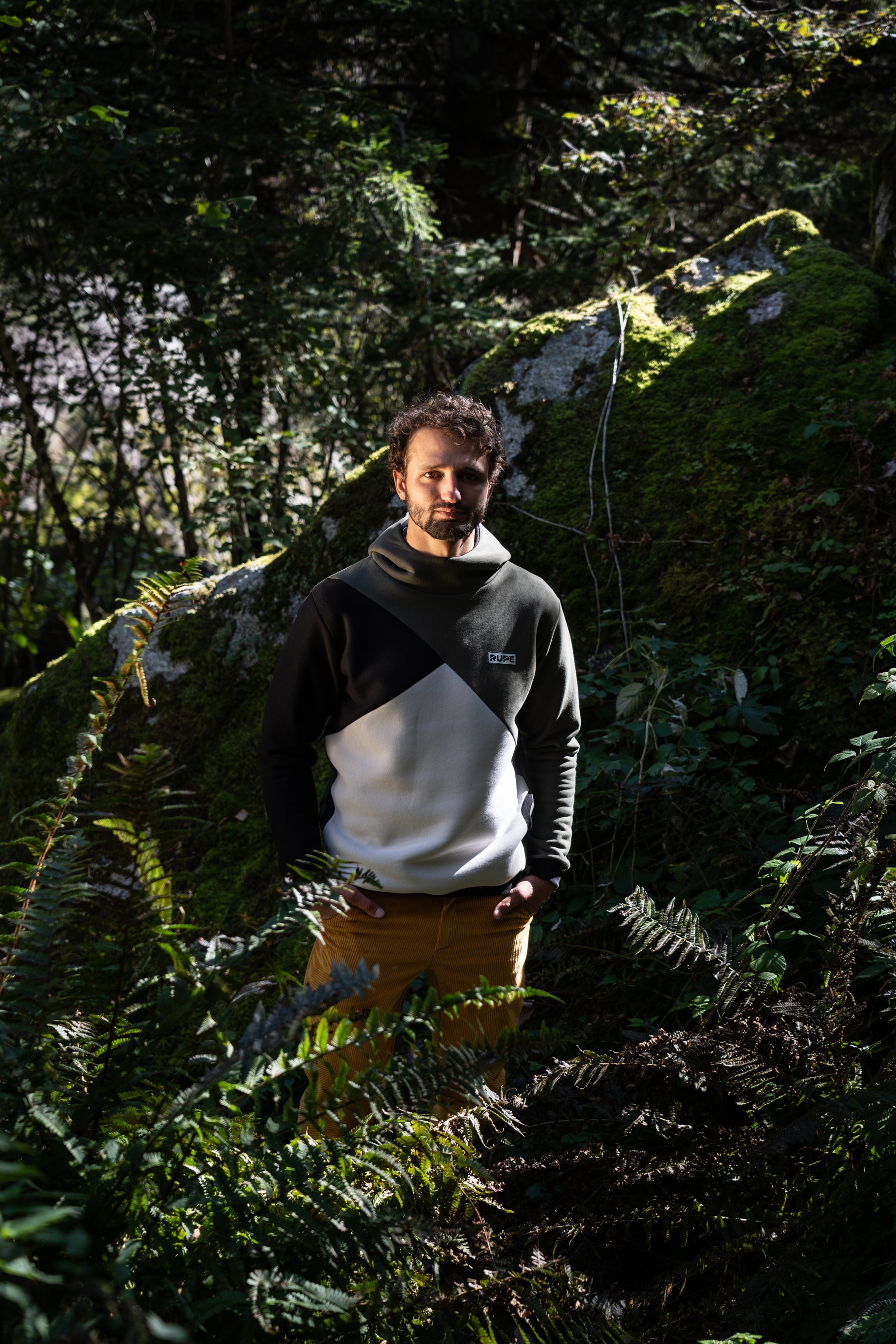 Three-color hoodie - Unisex - Tuareg