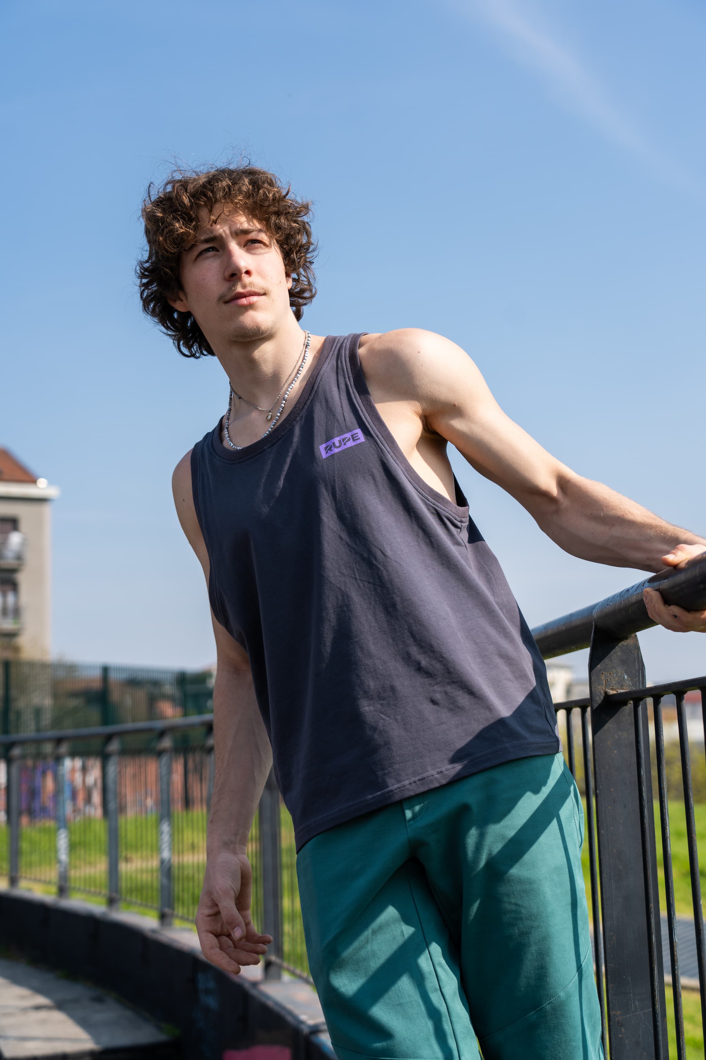 Canottiera Anthracite Purple - Uomo