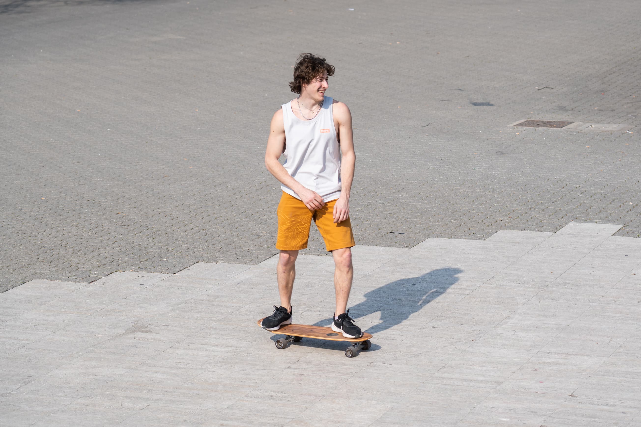 Pantalone corto arrampicata Karakorum Ocra - Uomo