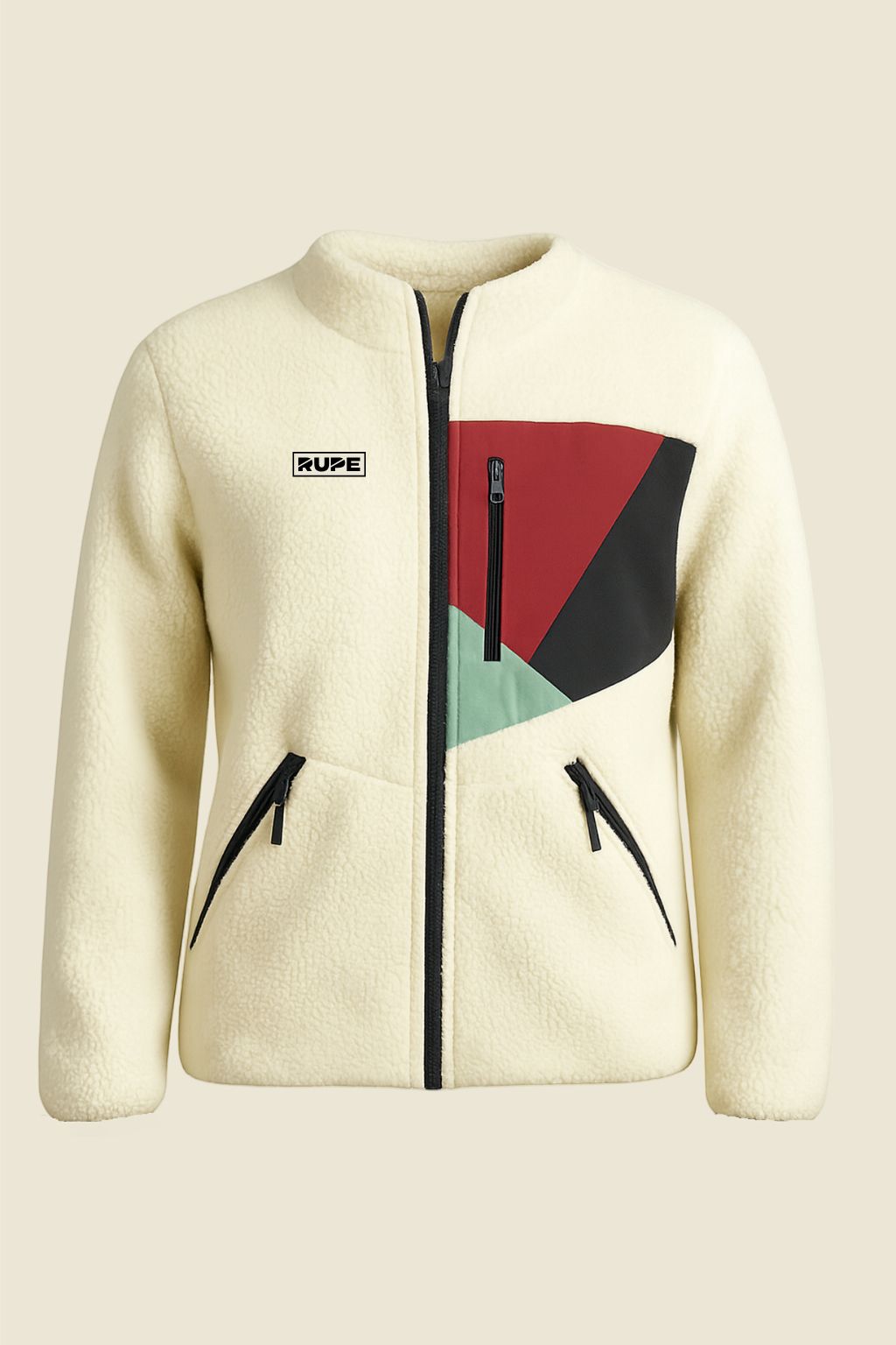 pile donna montagna women’s fleece jackets bianco panna trekking caldo