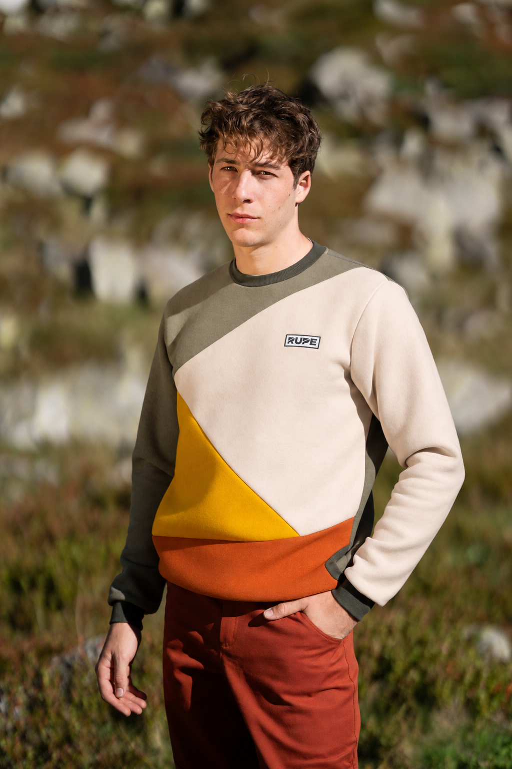 Crewneck Sweatshirt - Unisex - Cave Earthy