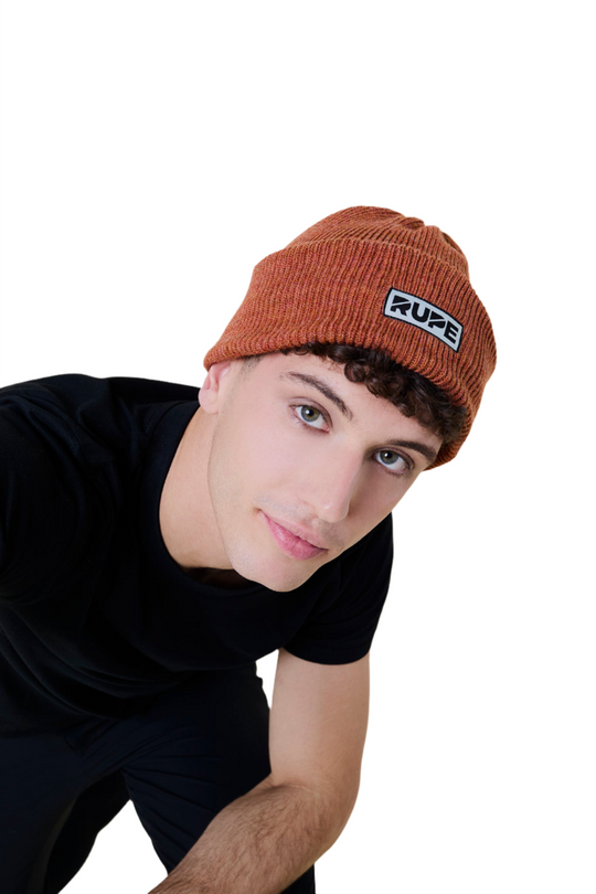 Sheep Rupe Beanie Hat by Brazz - Copper