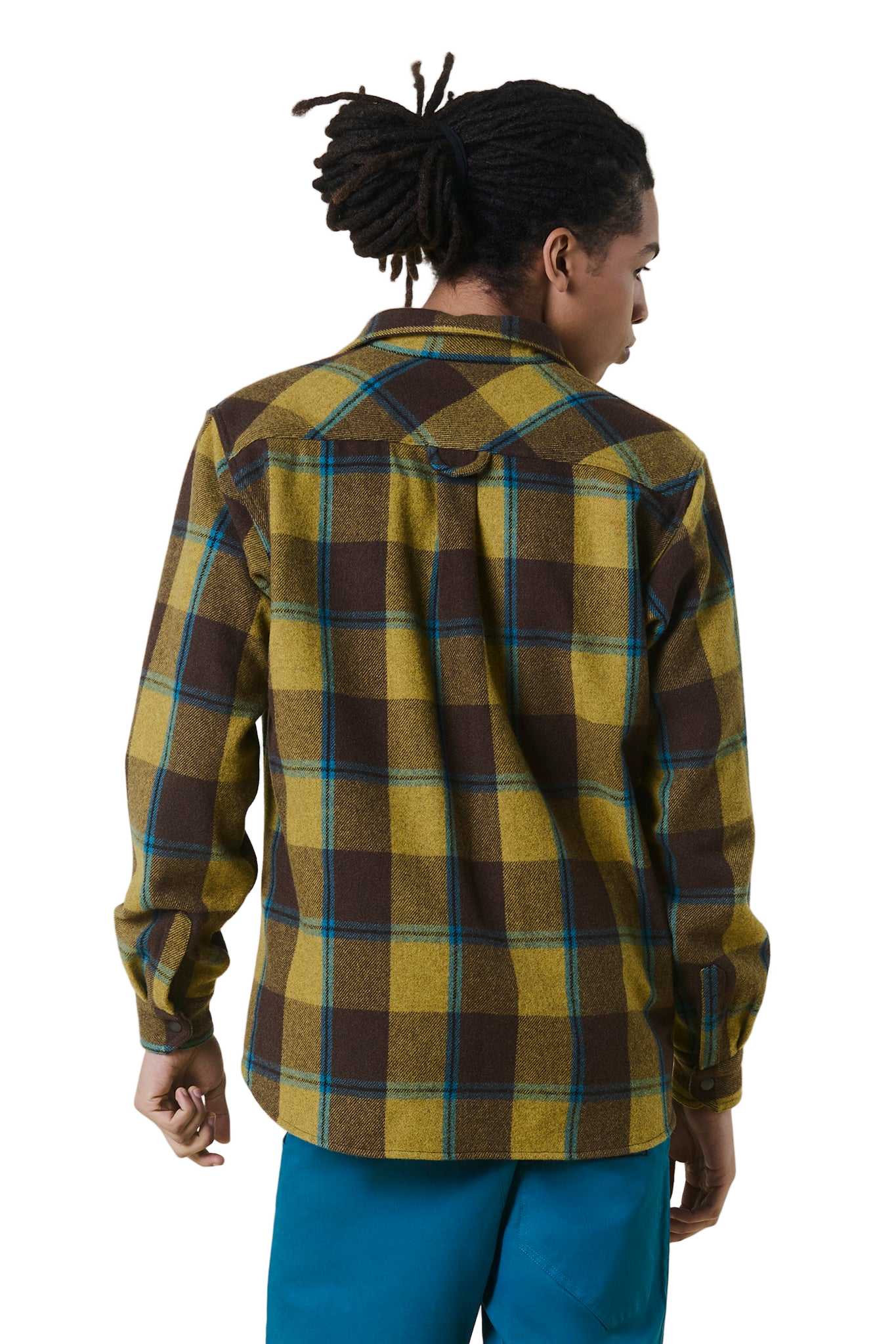 Camicione in Flanella di Lana a Quadri