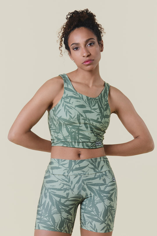 Women's Reversible Sports Tank Top - Bamboo Print