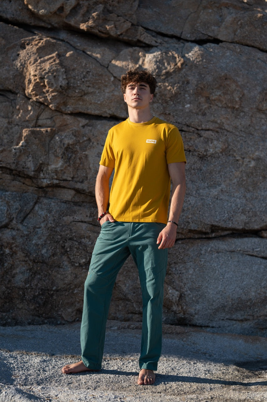Men's cotton T-Shirt - Mustard