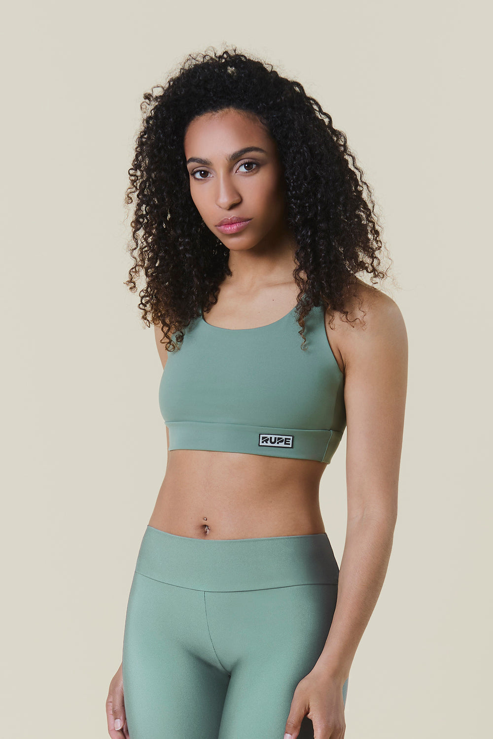 Top intrecciato da donna Yoga - Sage Green