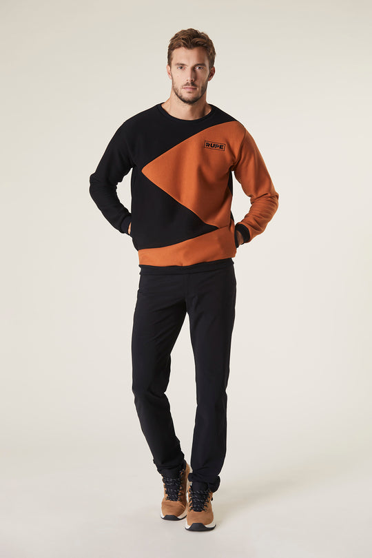 Crew Neck Sweatshirt - Unisex - Orange Twist