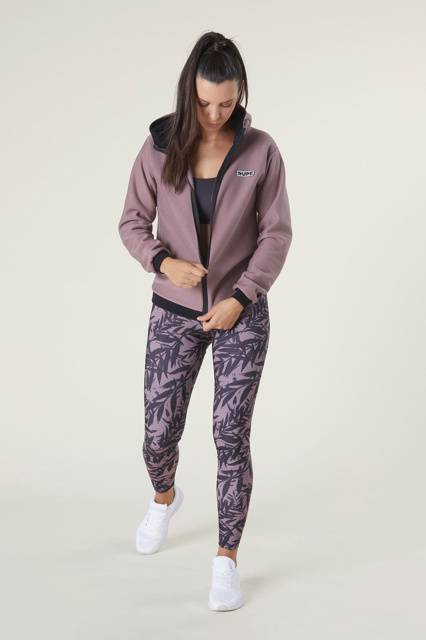 Women's Zip Hoodie - Mauve